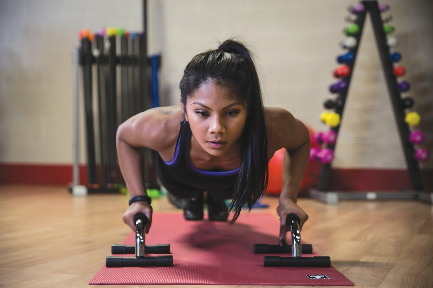 push-up with bars